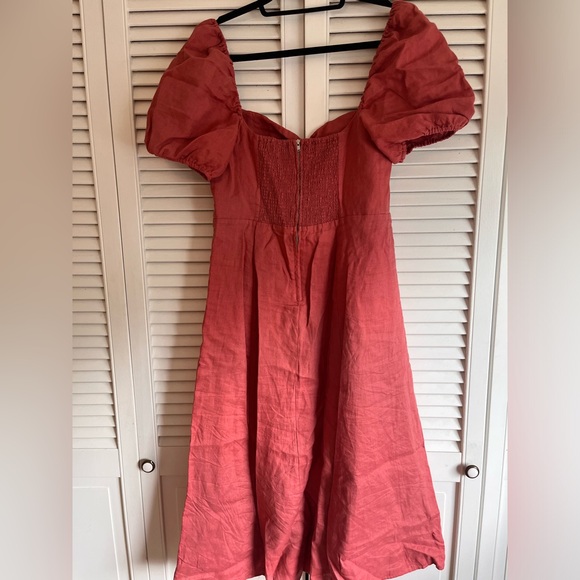 Wilfred Dem Linen Midi Dress Sz 10 - Picture 6 of 6